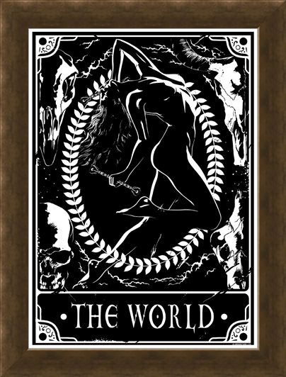 Framed Framed The World - Deadly Tarot