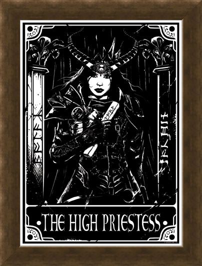 Framed Framed The High Priestess - Deadly Tarot