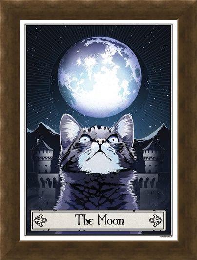 Framed Framed The Moon - Deadly Tarot Felis