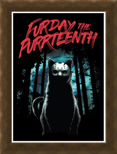 Framed Framed Furday The Purrteenth - Masked Moggie