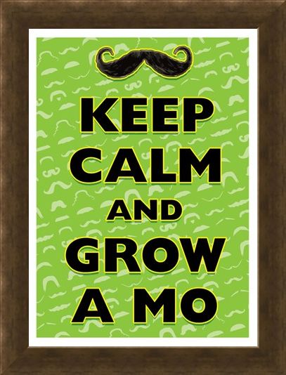 Framed Framed Keep Calm & Grow A Mo - Keep Calm & Carry On