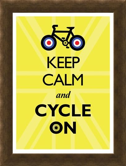 Framed Framed Keep Calm & Cycle On - Keep Calm & Carry On