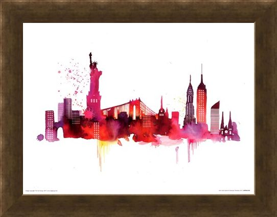 Framed Framed New York Skyline - Summer Thornton