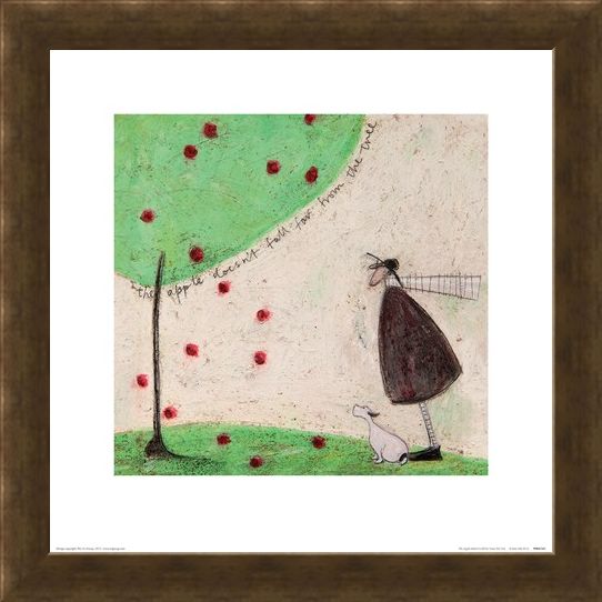Framed Framed The Apple Doesn't Fall Far From The Tree - Sam Toft