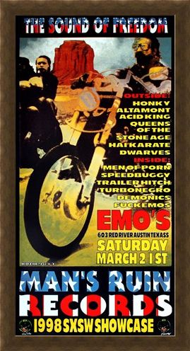 Framed Framed Man's Ruin Records 1998 SXSW Showcase - Frank Kozik