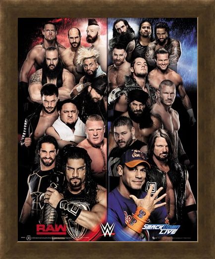 Framed Framed Raw VS Smackdown - WWE