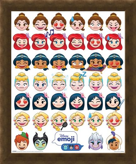 Framed Framed A Happy Ending - Disney Emoji Princess