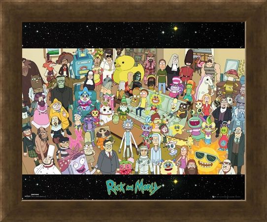 Framed Framed Cast - Rick and Morty