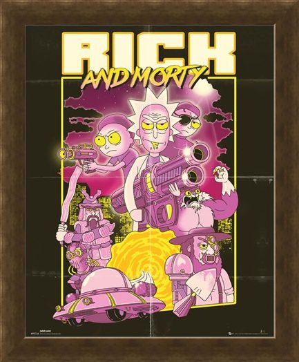 Framed Framed Action Movie - Rick and Morty