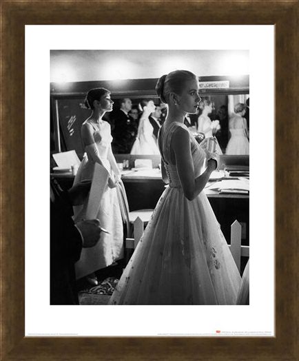 Framed Framed Audrey Hepburn & Grace Kelly - Time Life
