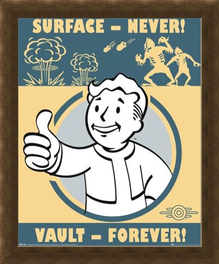 Framed Framed Vault Forever - Fallout
