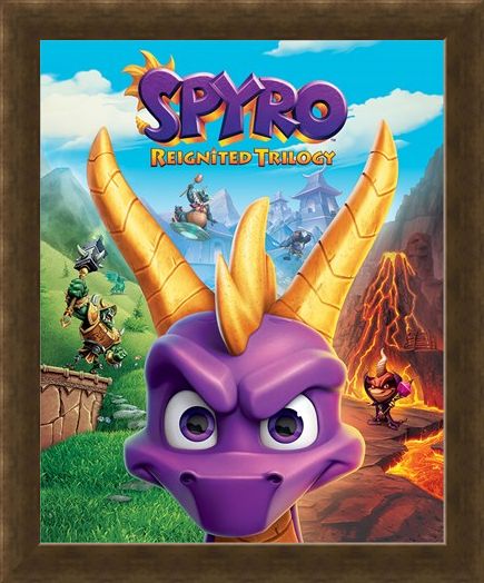 Framed Framed Game Cover Art - Spyro