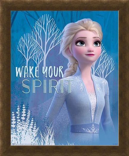 Framed Framed Wake Your Spirit Elsa - Frozen 2