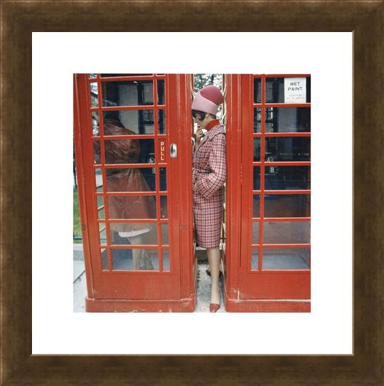 Framed Framed Phone Box - London 1963