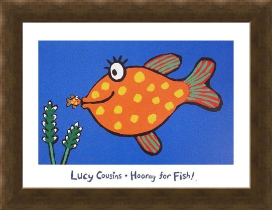 Framed Framed Hooray for Fish! - Lucy Cousins