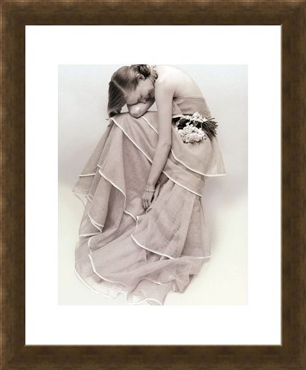 Framed Framed Tiered Evening Dress, March 1951 - Norman Parkinson
