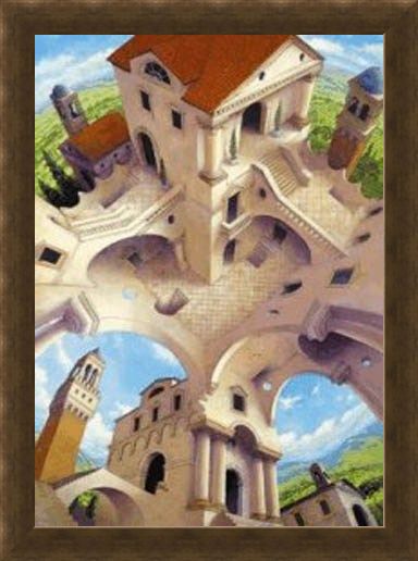 Framed Framed Temple of Possibilities - Impossible