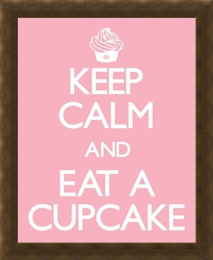 Framed Framed Keep Calm and Eat a Cupcake - Keep Calm and Carry On