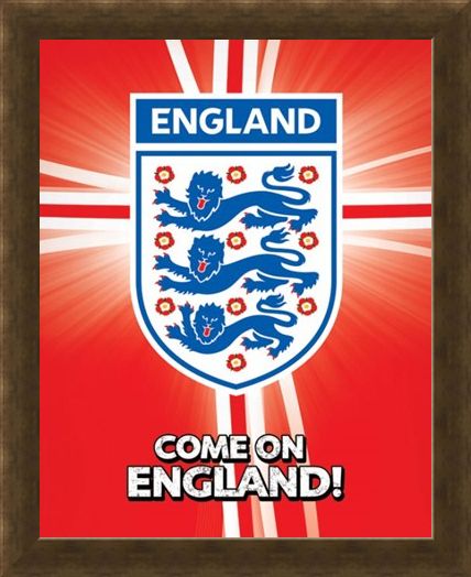 Framed Framed Come on England! - International Football