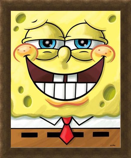 Framed Framed Cheeky Grin - Spongebob Squarepants