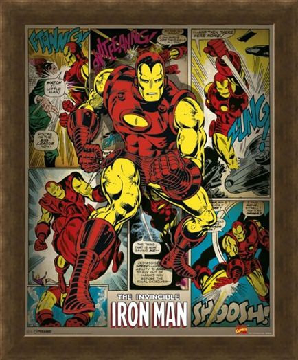 Framed Framed Hero To The Rescue - The Invincible Iron Man