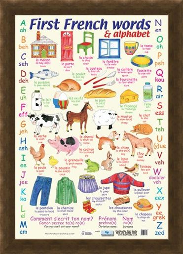 Framed Framed First French Words - Learn The Alphabet in French