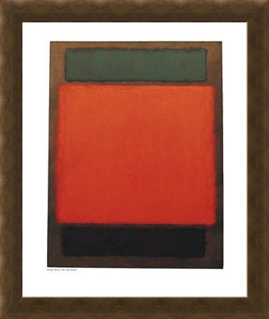 Framed Framed Orange and Brown - Mark Rothko