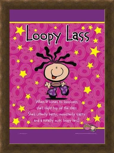 Framed Framed Loopy Lass - Bubblegum Character