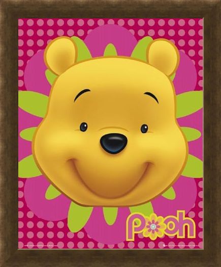 Framed Framed Happy Hunny Bear - Winnie the Pooh
