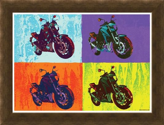 Framed Framed Sixties Chopper - Multicolour Motorcycles