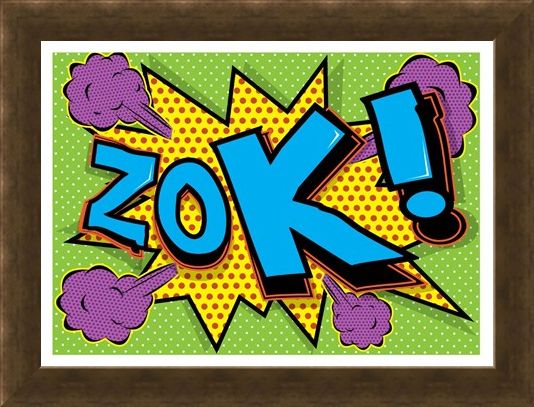 Framed Framed Zok! - Pop Art Explosion