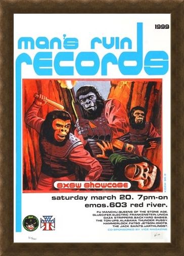 Framed Framed Man's Ruin Records SXSW Promo - Frank Kozik