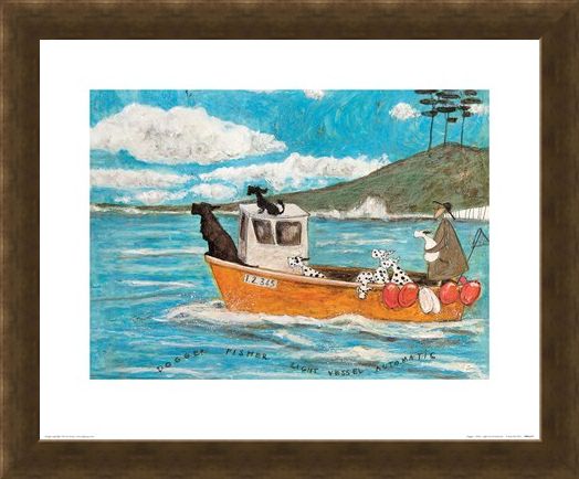 Framed Framed Dogger, Fisher, Light Vessel Automatic - Sam Toft