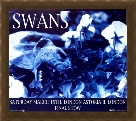 Framed Framed Swans at London Astoria II - Frank Kozik