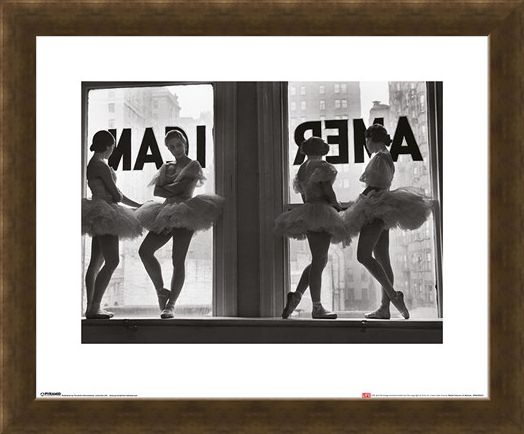 Framed Framed Ballet Dancers in Window - Time Life