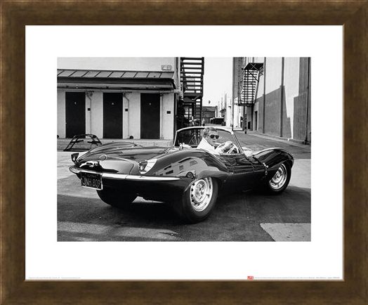 Framed Framed Steve McQueen - Jaguar - Time Life