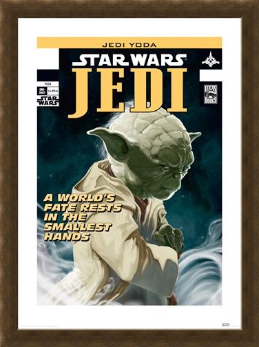 Framed Framed Yoda - World's Fate - Star Wars