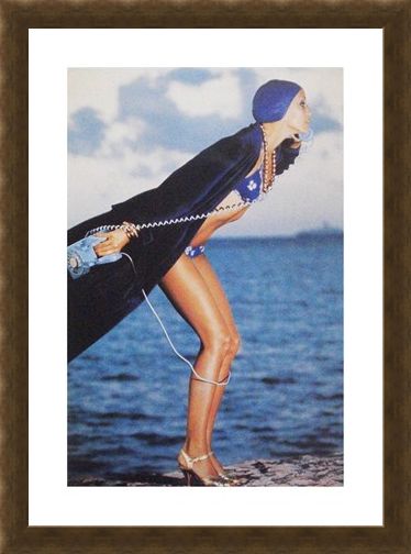 Framed Framed Jerry Hall, Jamaica May 1975 - Norman Parkinson