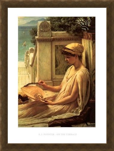 Framed Framed On the Terrace - Edward Poynter