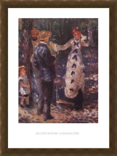 Framed Framed The Balançoire (The Swing) - Auguste Renoir