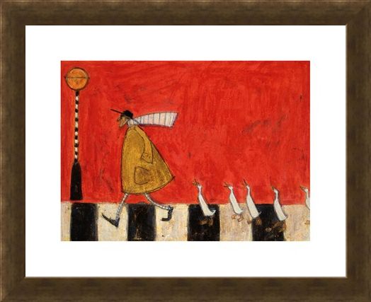 Framed Framed Crossing with Ducks - Sam Toft