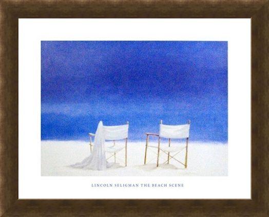 Framed Framed The Beach Scene - Lincoln Seligman
