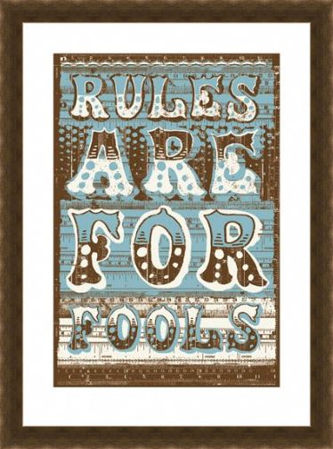 Framed Framed Rules Are For Fools - James Brown