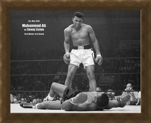 Framed Framed History in the Making - Muhammad Ali Vs Sonny Liston