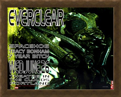 Framed Framed Frank Kozik Everclear Live at Theatre in the Clouds Limited Edition Print -