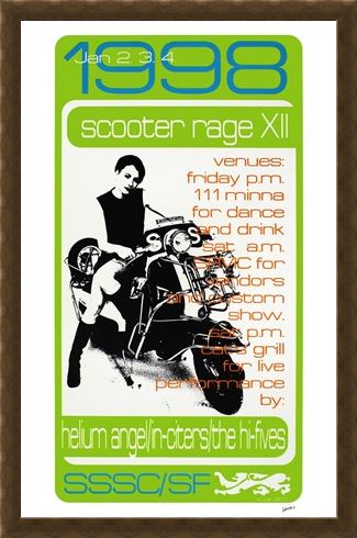 Framed Framed Scooter Rage XII - Frank Kozik