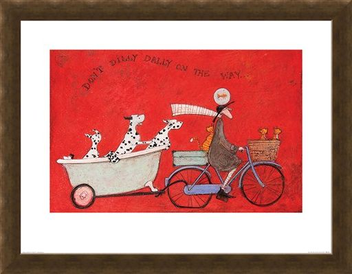 Framed Framed Don't Dilly Dally on the Way - Sam Toft