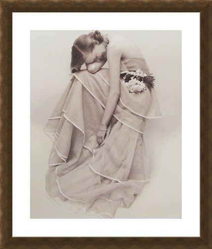 Framed Framed Tiered Evening Dress, March 1951 - Norman Parkinson