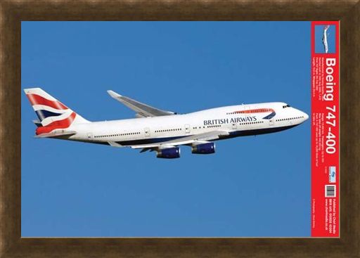 Framed Framed Boeing 747-400 - Jumbo Jet