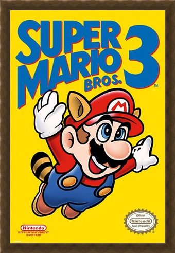 Framed Framed Super Mario Bros 3 - Retro Gaming